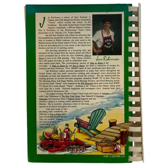 Sea To Shore Cookbook Charter Yacht Recipes By Jan Robinson 1988 Spiral Bound - Picture 3 of 12